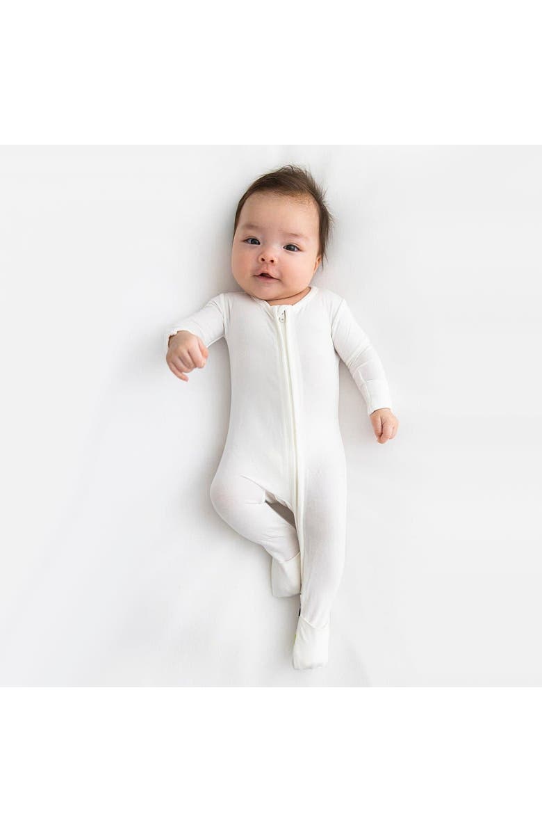 Bellabu Bear Solid Convertible Footie, Alternate, color, Milk White