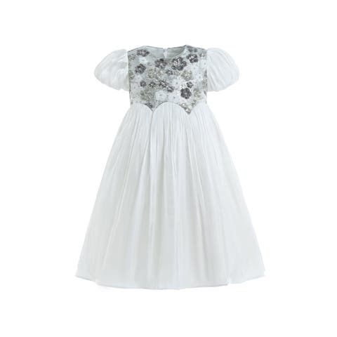 Sequin Floral Bodice Dress (Toddler, Little Kid & Big Kid)