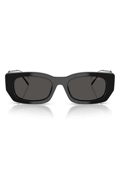 53mm Pillow Square Polarized Sunglasses