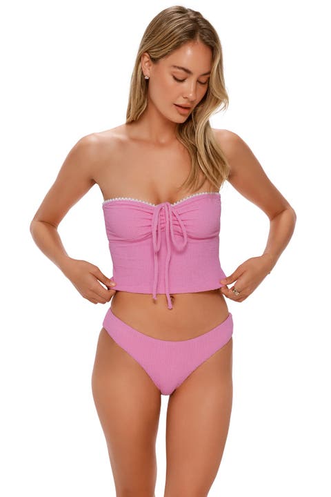 Pom Pom Dolly Crop Top Bikini Swimsuit