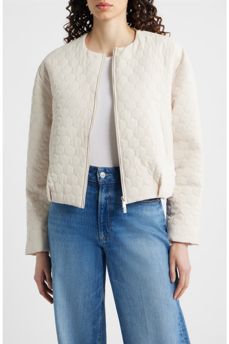 Honeycomb Quilted Bomber Jacket, Main, color, KIT