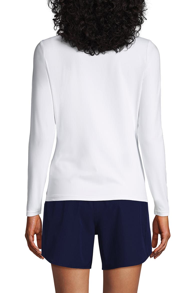 Long Sleeve Relaxed UPF 50 Rash Guard, Alternate, color, White