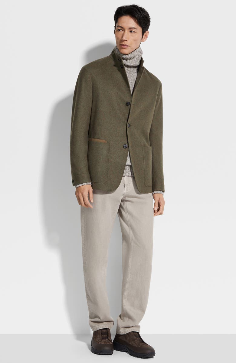 ZEGNA Oasi Cashmere II Conte Jacket, Alternate, color, 