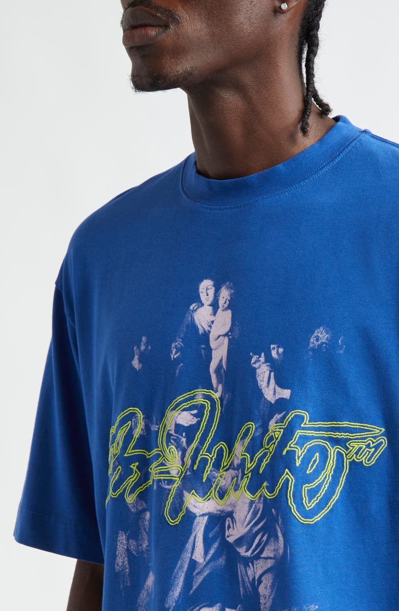 Off-White Script Mary Skate Embroidered Cotton Graphic T-Shirt, Alternate, color, 