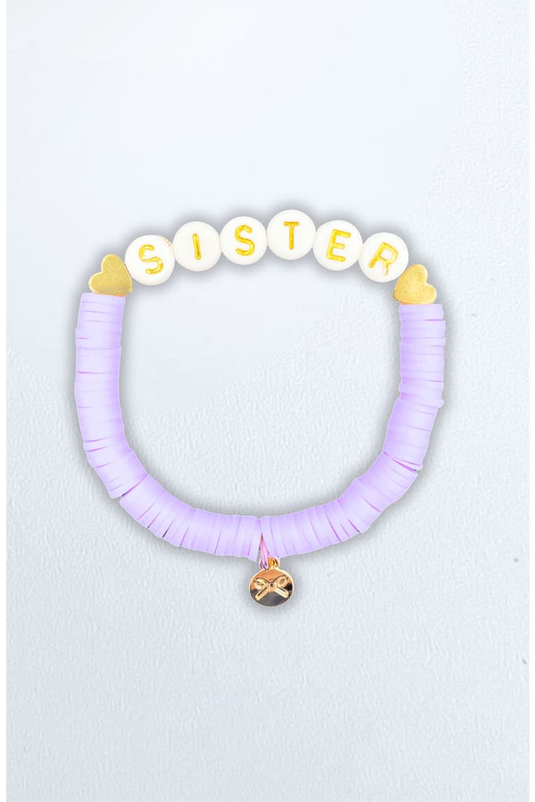 Sister Girls' Bracelet, Main, color, Lavender