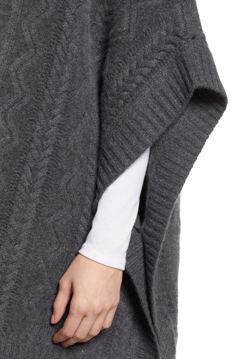 Nordstrom Signature Cashmere Open Poncho, Alternate, color, 