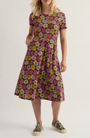 Seasalt Cornwall April Stretch Organic Cotton Fit & Flare Dress