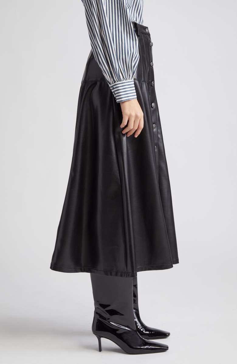 Veena Faux Leather Skirt
