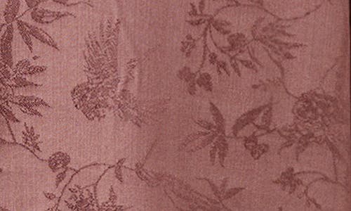 Mango Jacquard Satin Button-up Shirt In Brown