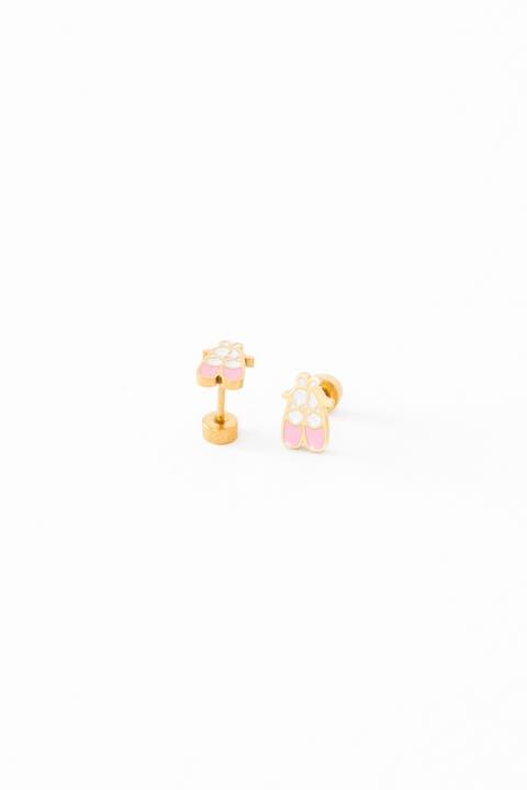 Ballet Slipper Stud Earrings