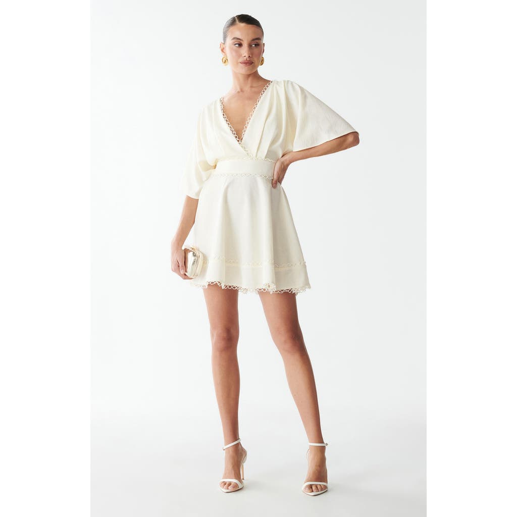 Savel Sissy Mini Dress In White