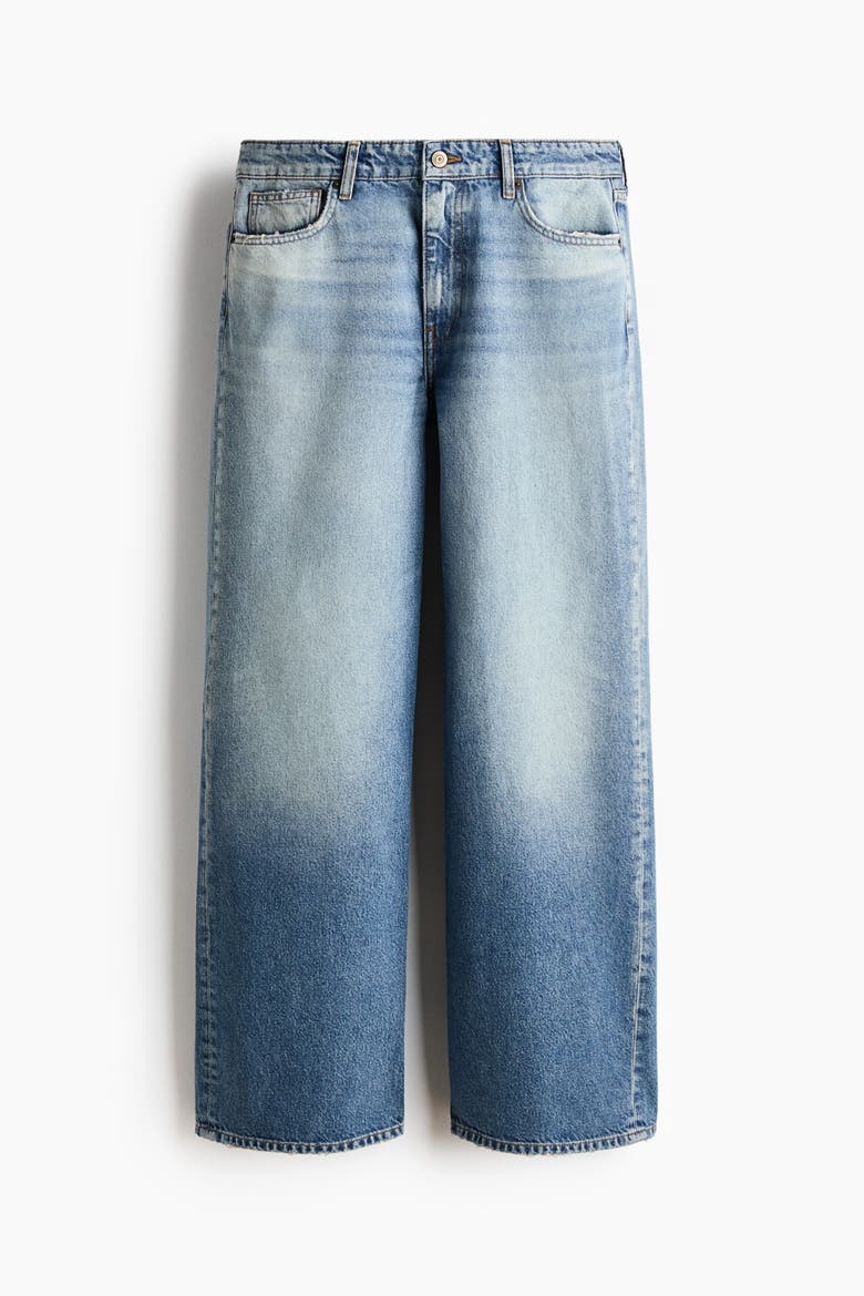 Baggy Regular Waist Jeans, Alternate, color, Denim blue