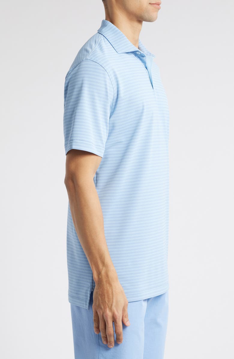Peter Millar Crown Crafted Mezzo Stripe Performance Polo, Alternate, color, Angelite