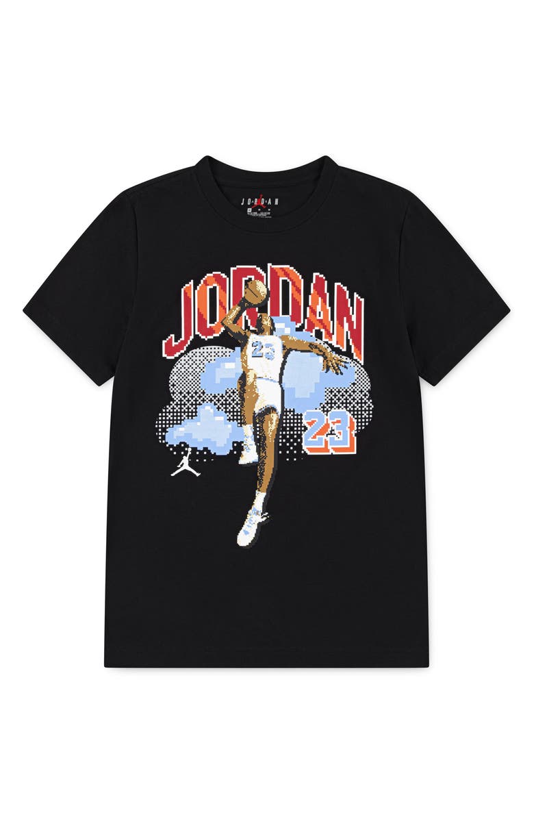 Jordan Kids' Digital Jordan Graphic T-Shirt, Main, color, Black