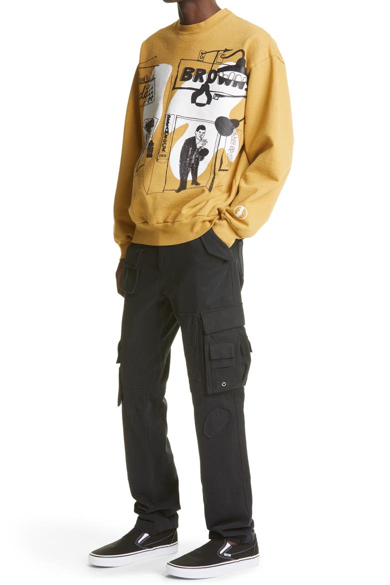 Shadazz Print Graphic Sweatshirt (Nordstrom Exclusive), Alternate, color, DRIED SUNFLOWER