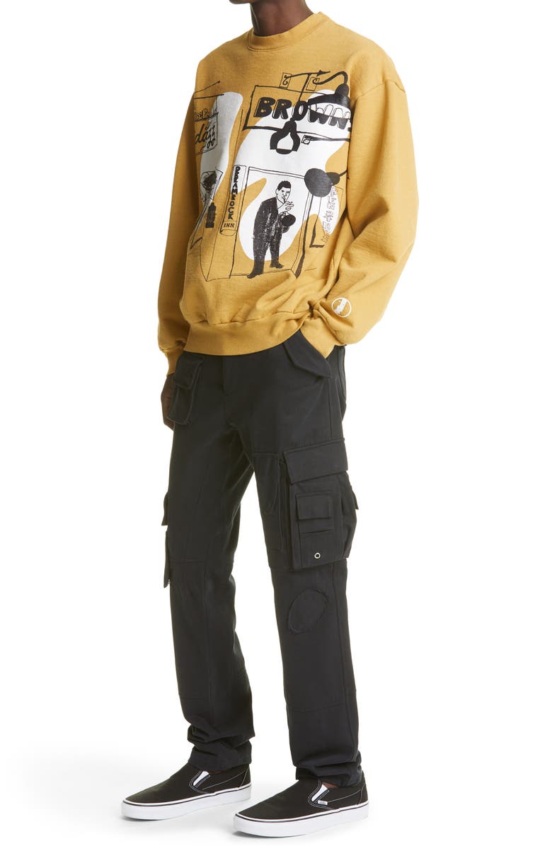 Brownstone Shadazz Print Graphic Sweatshirt, Alternate, color, 