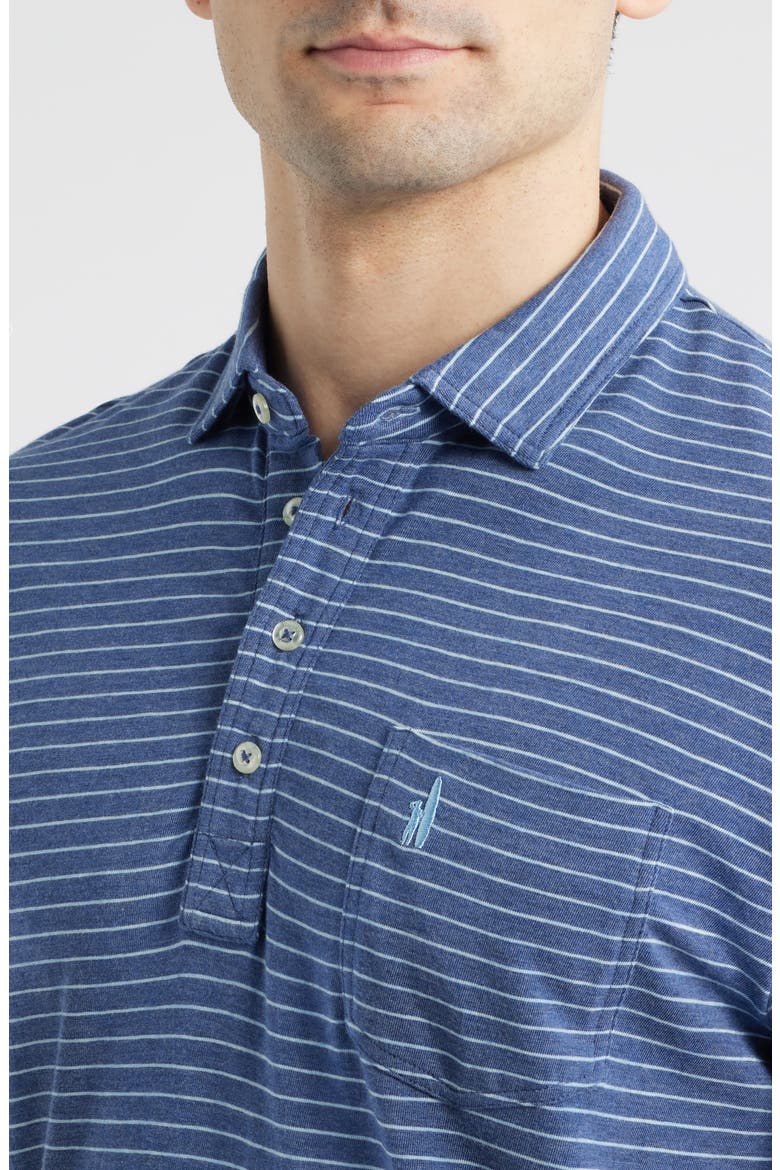 Ryan Stripe Polo, Alternate, color, OCEAN CLOUD