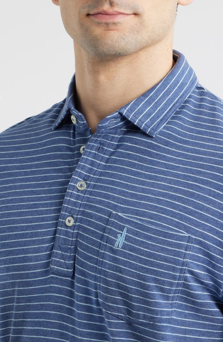 johnnie-O Ryan Stripe Polo, Alternate, color, Ocean Cloud