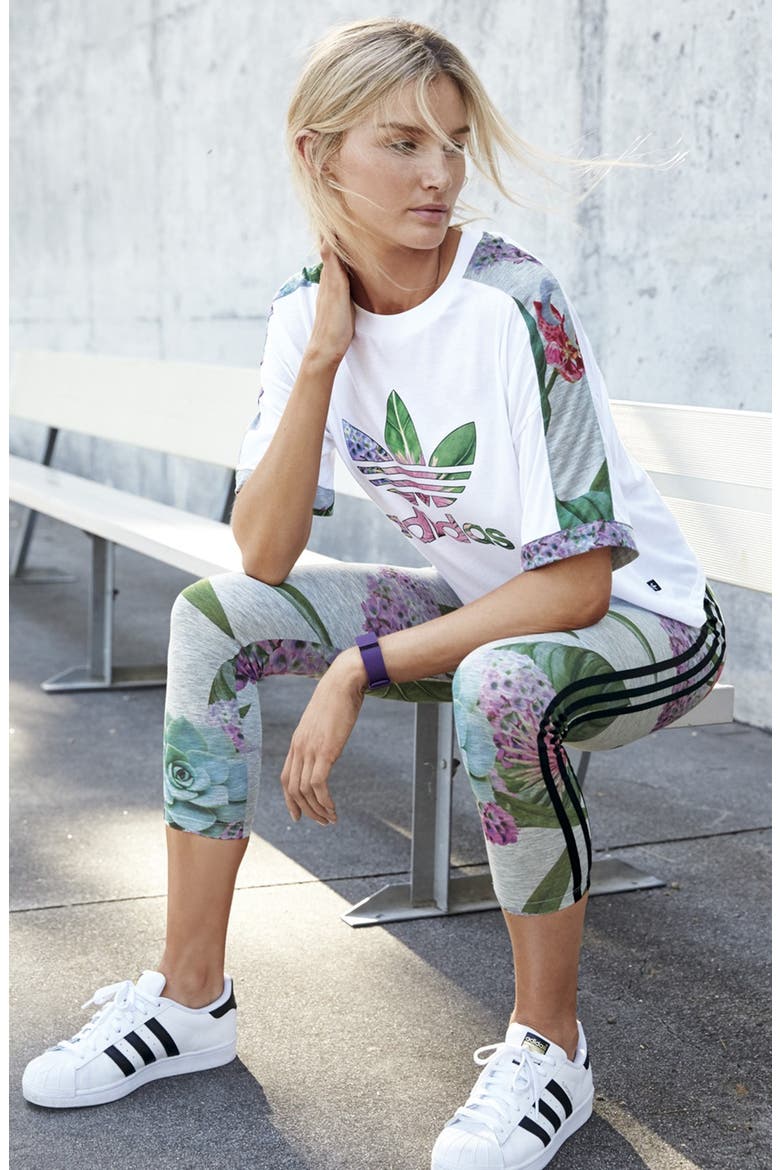 Originals Training College Leggings, Alternate, color, MULTICOLOR/ BLACK