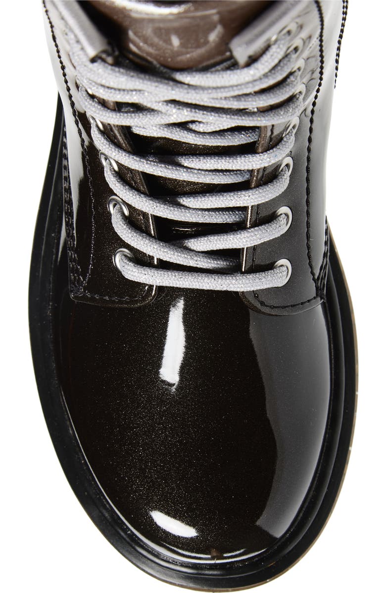 Dr. Martens Kids' Glitter Ombré Boot, Alternate, color, Silver And Black