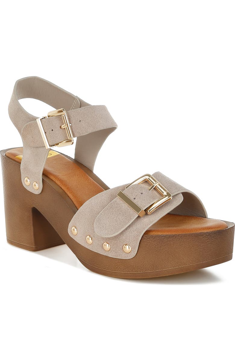 Rag & Co Lhasa Platform Sandal, Main, color, Beige