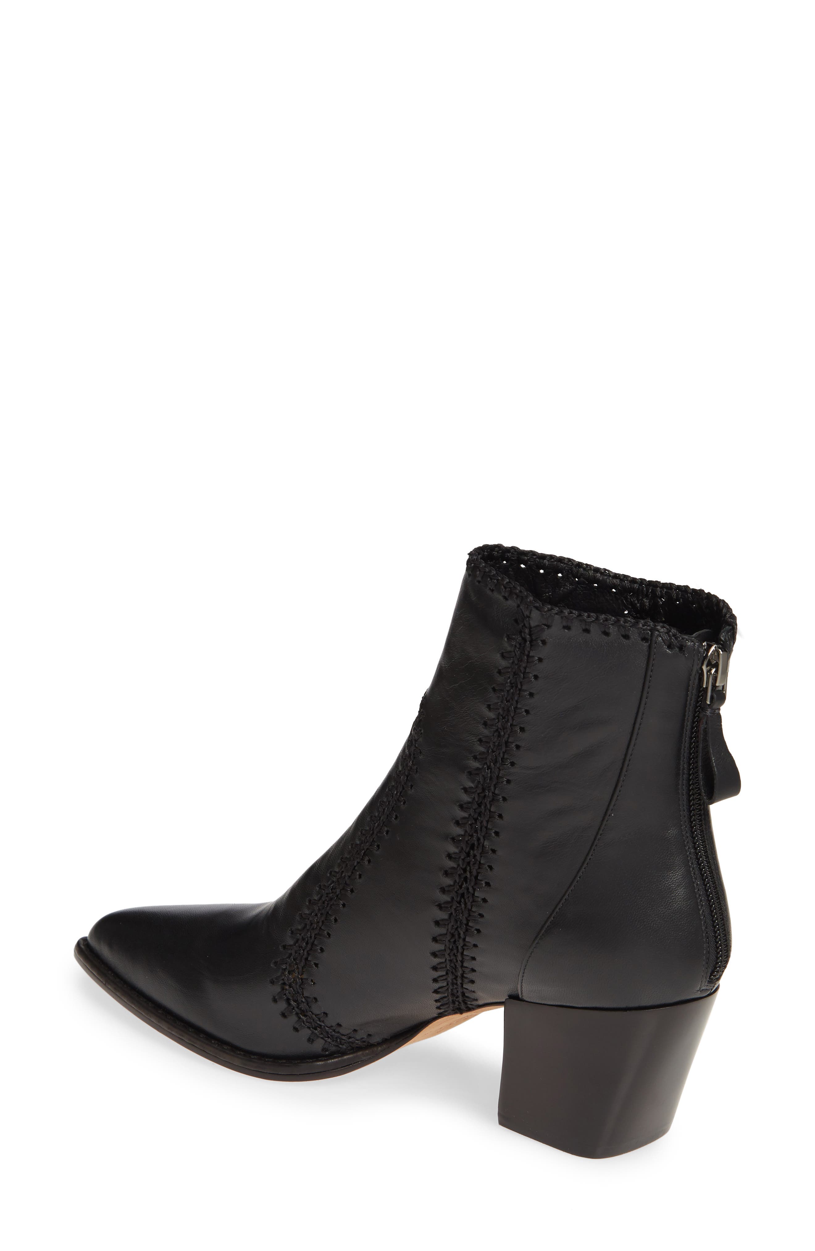 Benta Pieced Bootie, Alternate, color, BLACK LEATHER