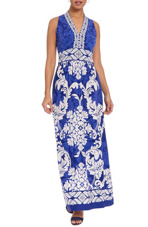 Sleeveless Print Maxi Dress