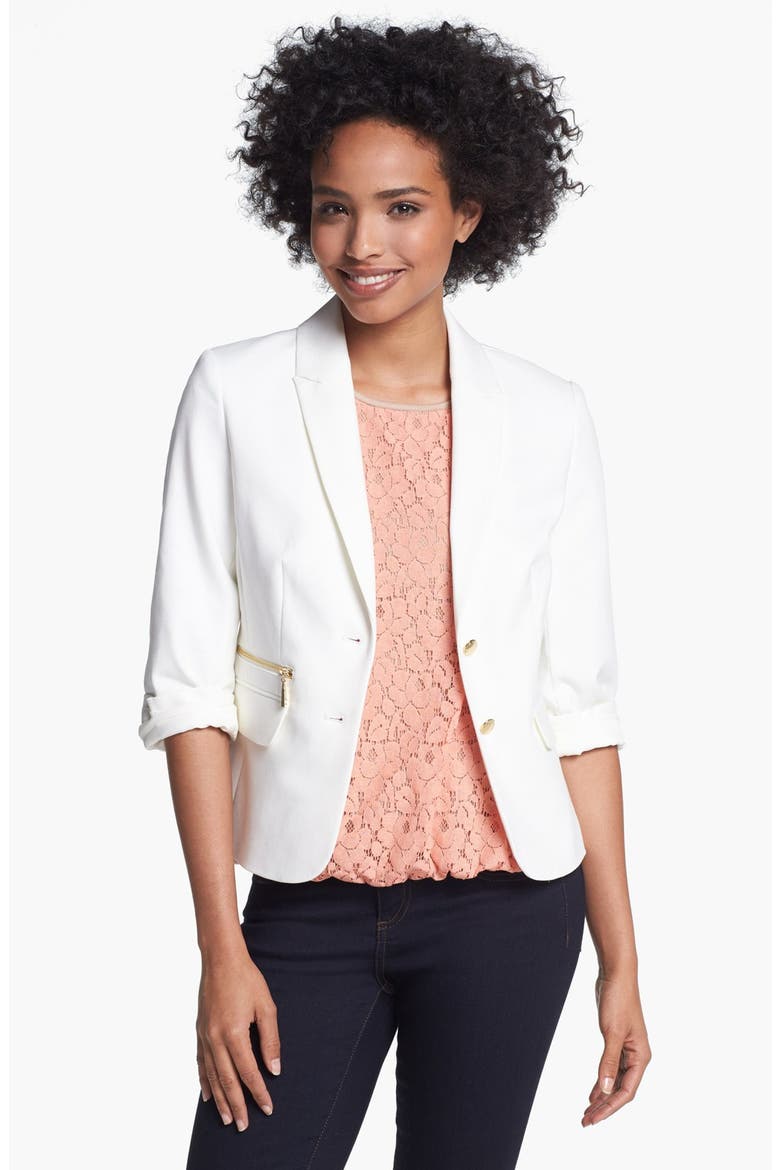 Two Button Blazer, Main, color, IVORY