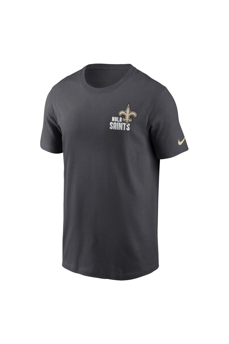 Men's Nike Anthracite New Orleans Saints Blitz Essential T-Shirt, Alternate, color, Anthracite