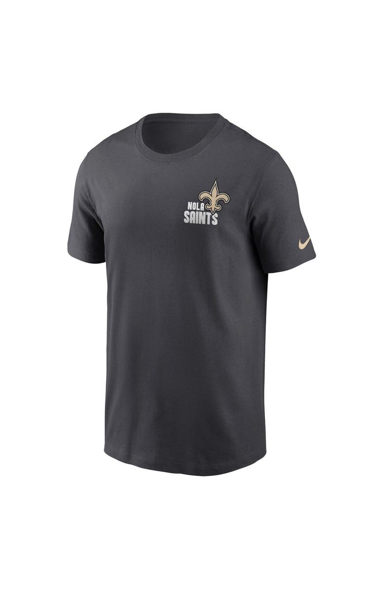 Nike Men's Nike Anthracite New Orleans Saints Blitz Essential T-Shirt, Alternate, color, Anthracite