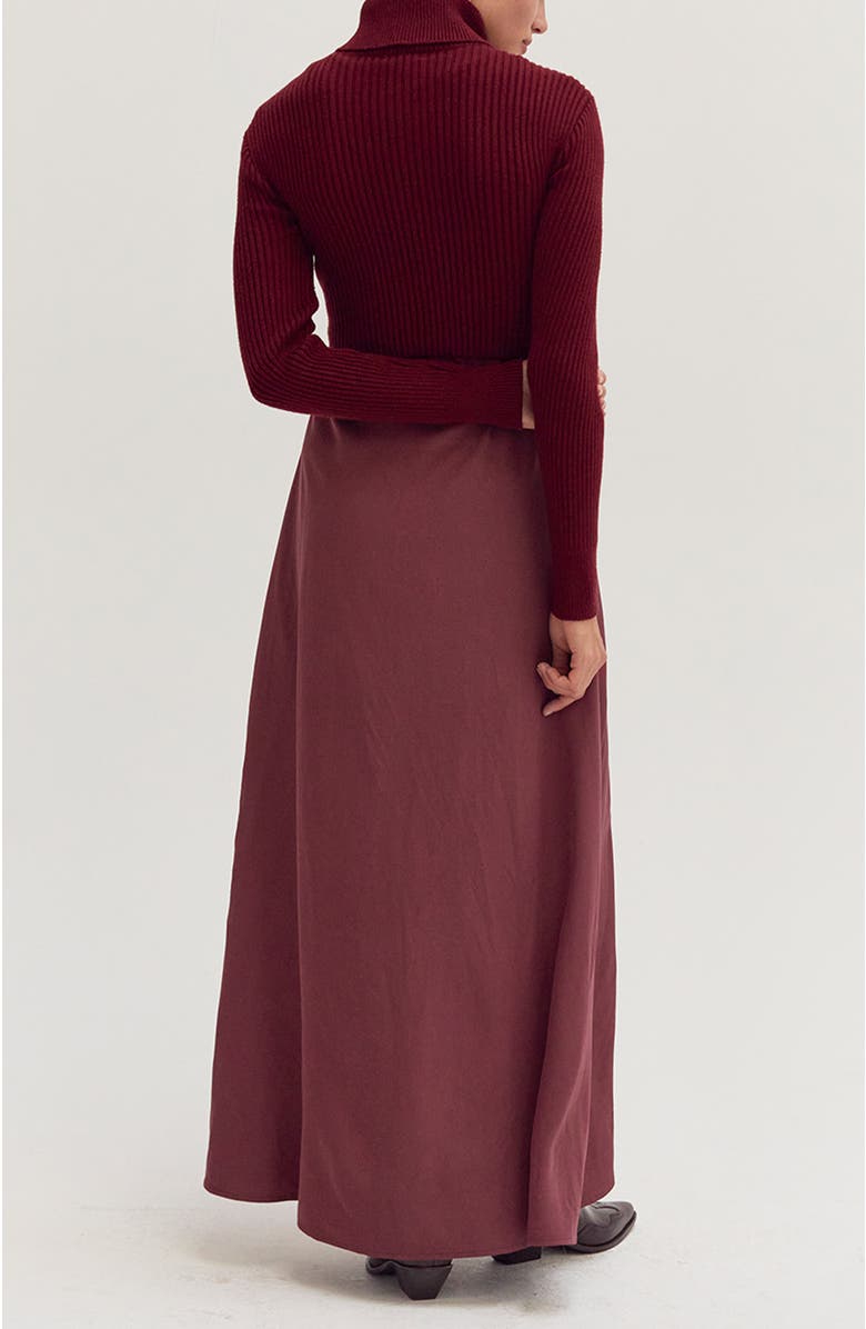 CRESCENT Sweater Top and Dress Set, Alternate, color, Cabernet