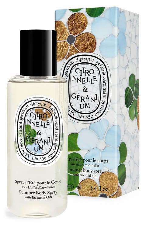 Lemongrass & Geranium Summer Body Spray