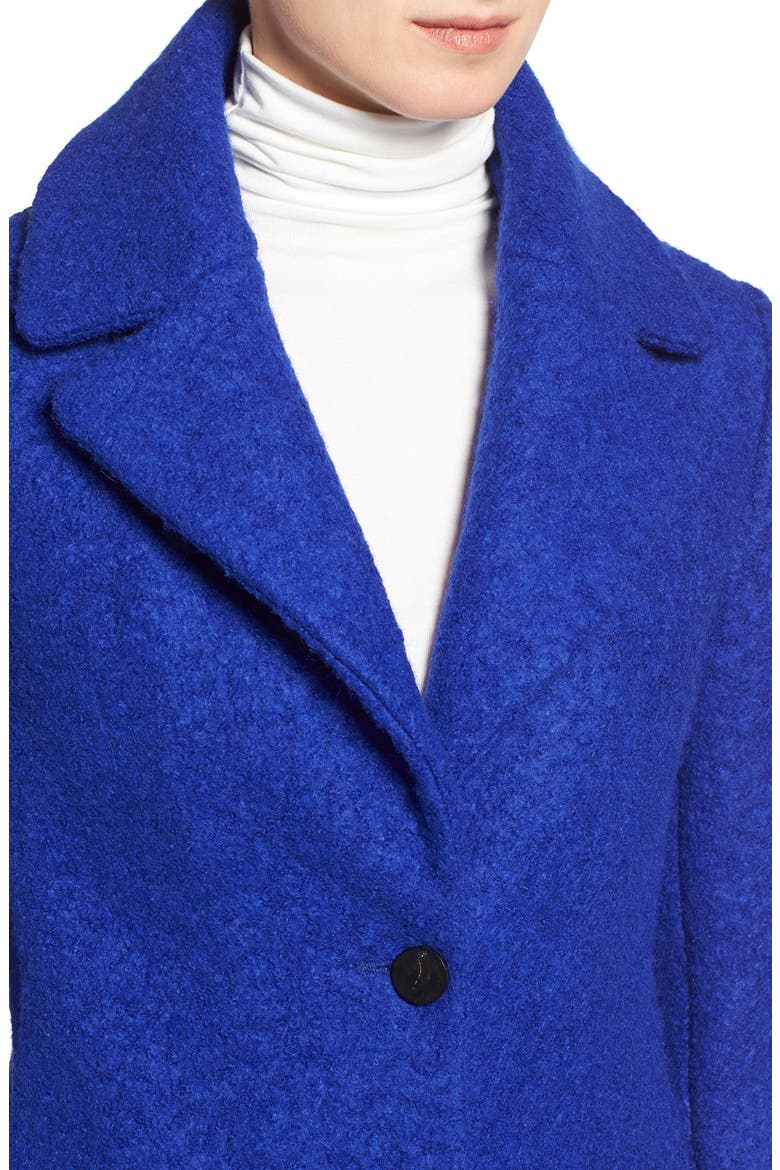 'Tessa' Boiled Wool Blend Coat, Alternate, color, LAPIS BLUE