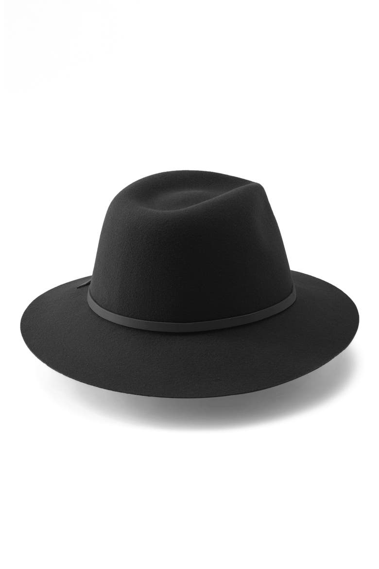 Carly Wool Fedora, Alternate, color, BLACK