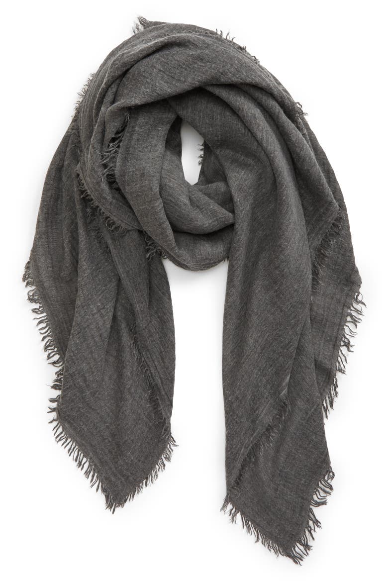 Sun Washed Travel Scarf, Main, color, GREY