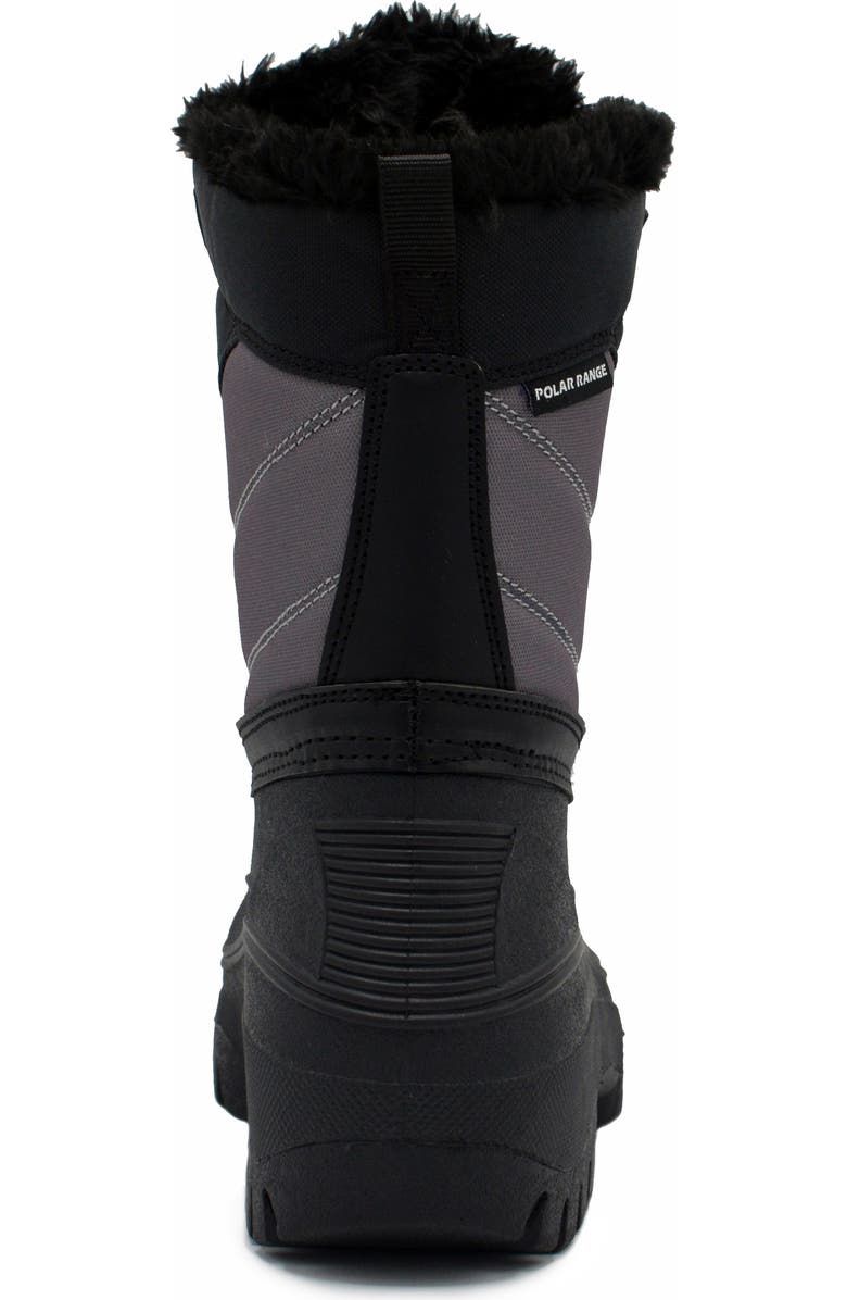 POLAR RANGE Decker Faux Fur Lined Snow Boot, Alternate, color, Grey