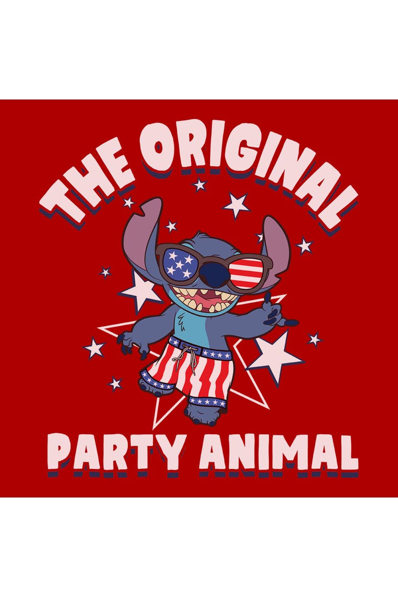 Men's Lilo & Stitch The Original Party Animal  Graphic T-Shirt, Alternate, color, Red