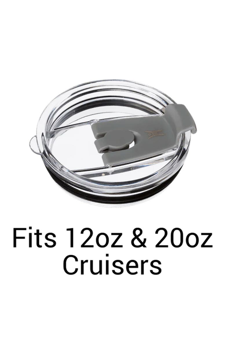 On The Go Spill Proof Tumbler Lid for 12 oz or 20 oz Cruisers, Alternate, color, Clear