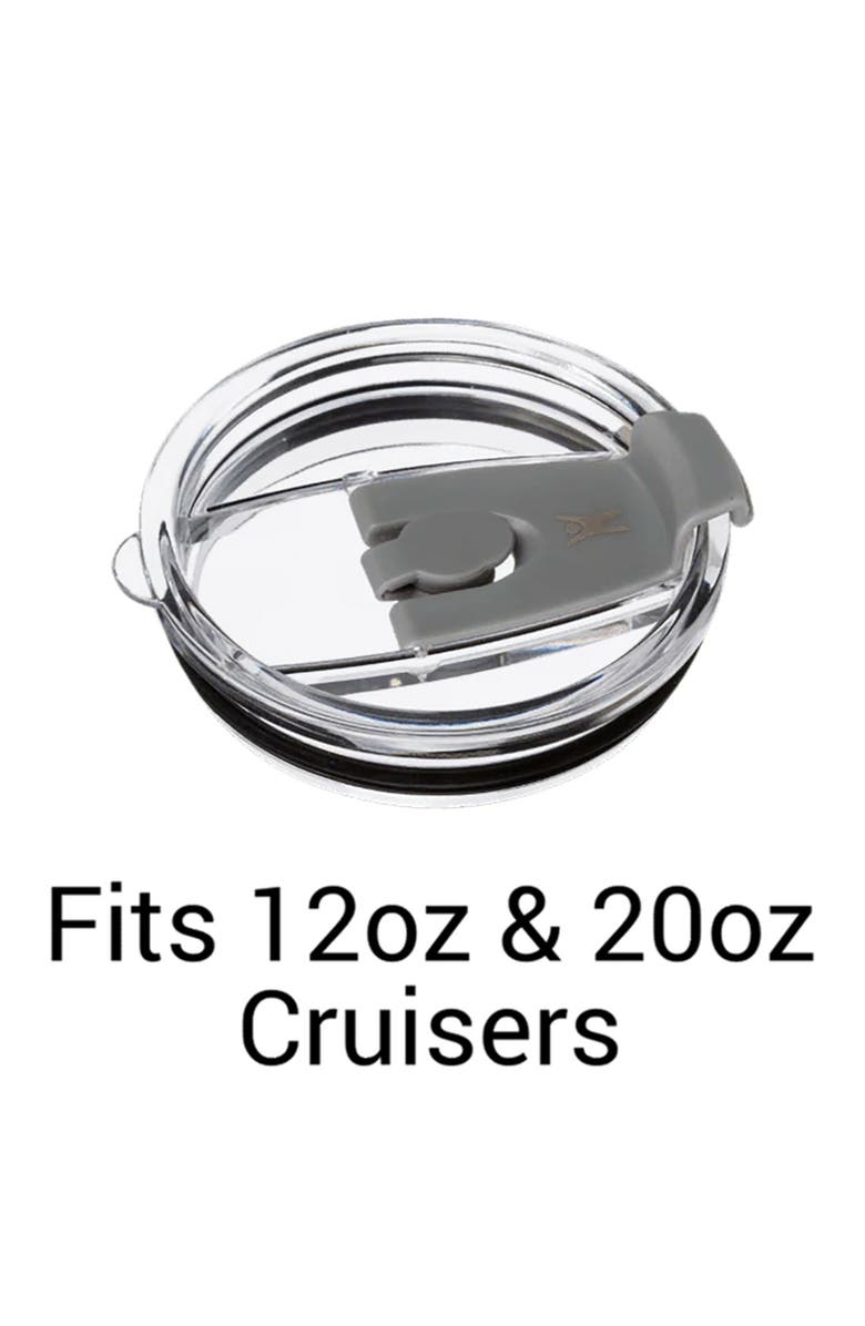 Healthy Human On The Go Spill Proof Tumbler Lid for 12 oz or 20 oz Cruisers, Alternate, color, Clear