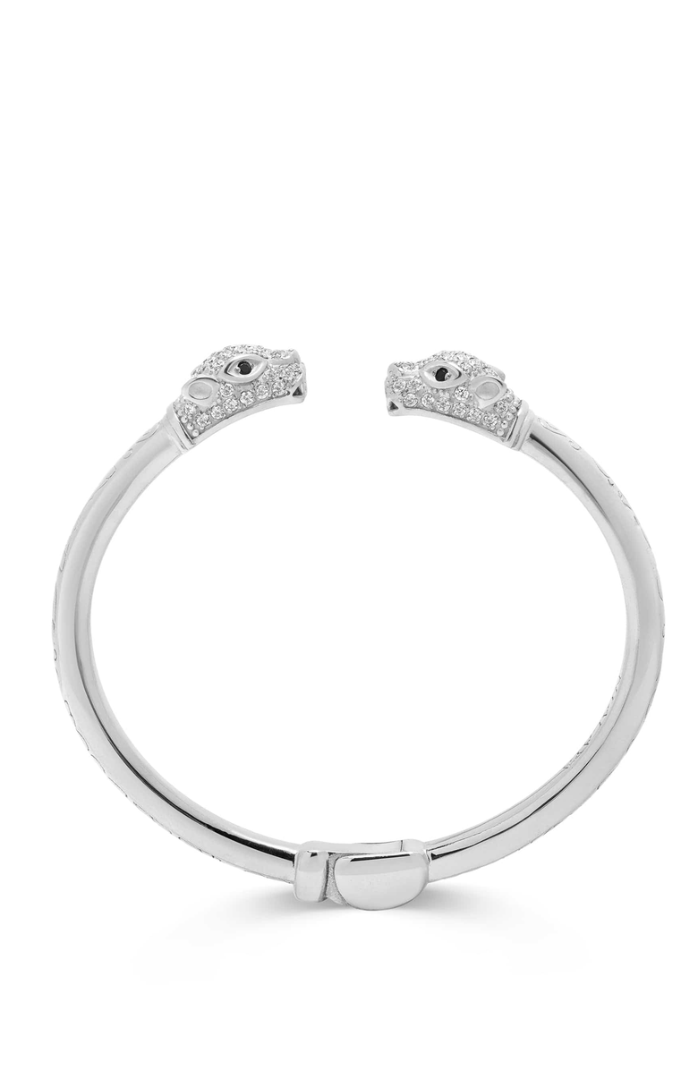 Nialaya Panther Bangle, Alternate, color, Silver