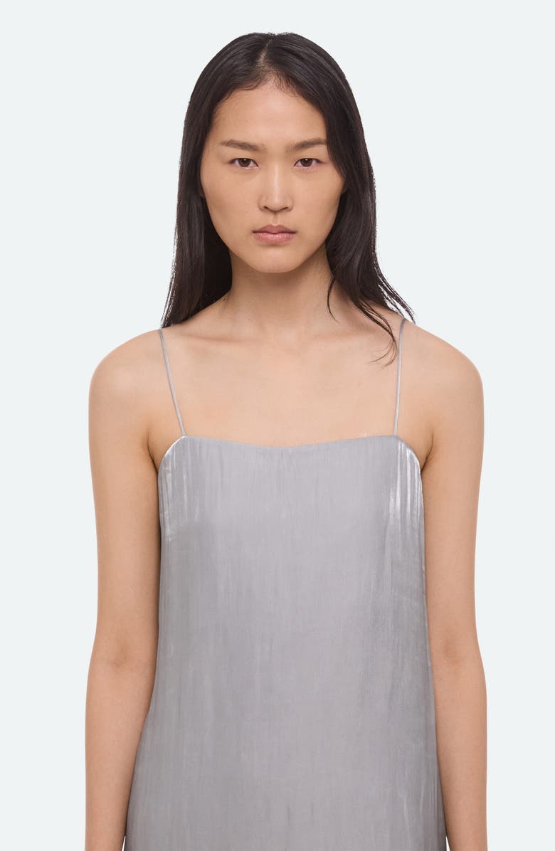 Helmut Lang Fluid Asymmetric Hem Maxi Dress, Alternate, color, Cloud