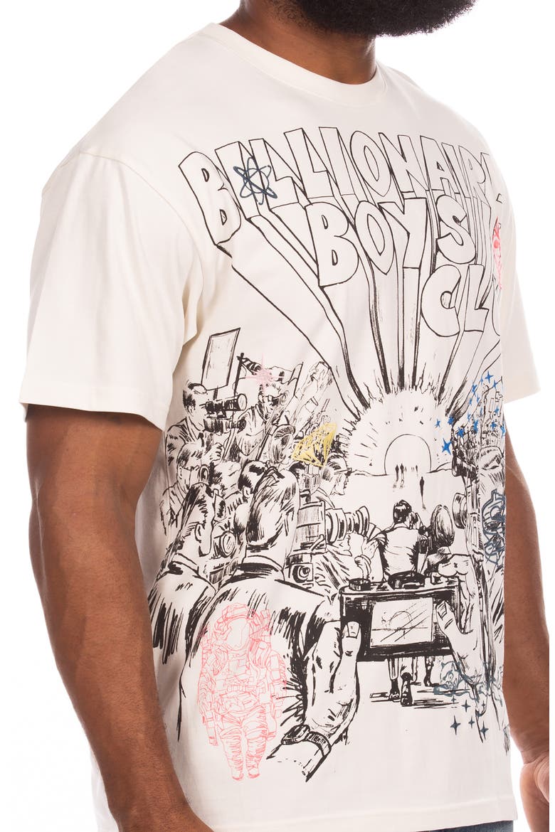 Paparazzi Cotton Graphic T-Shirt, Alternate, color, GARDENIA