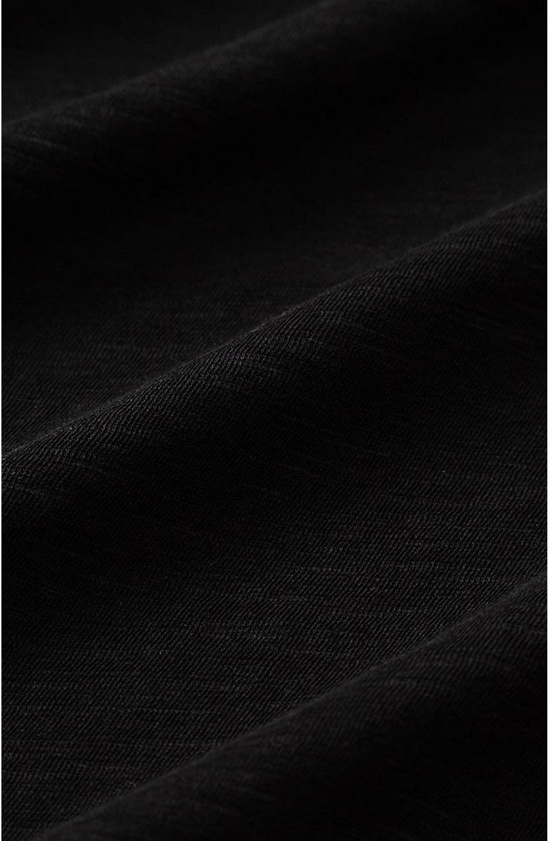 Pact Organic Cotton Featherweight Slub V-Neck Tee, Alternate, color, Black