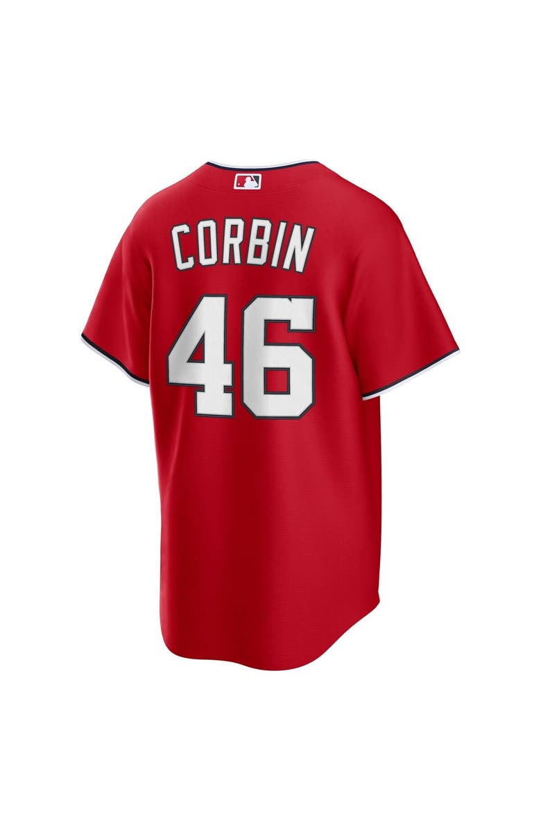 Nike Men's Nike Patrick Corbin Red Washington Nationals Alternate 2 Replica Jersey, Alternate, color, 