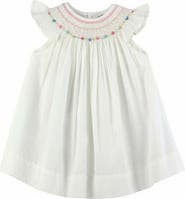 Carriage Boutique Girl White Bishop Dress 9M - Baby