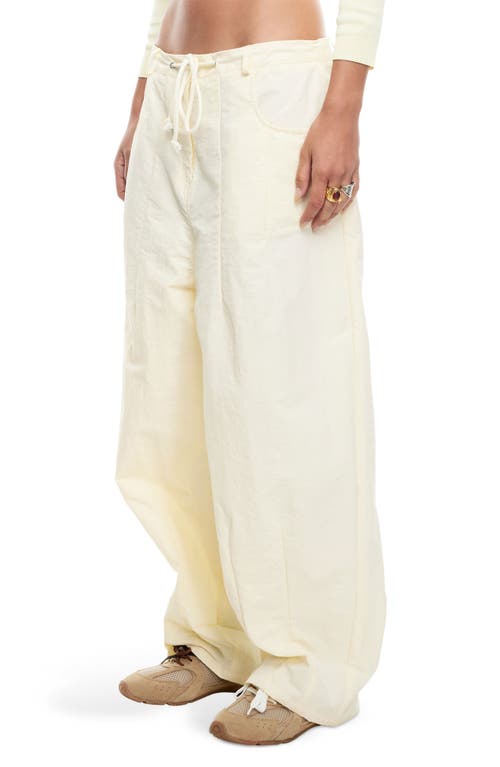 Lioness Riptide Drawstring Nylon Pants In Daisy
