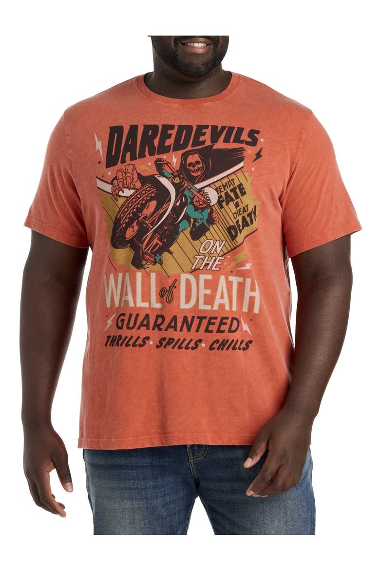 Lucky Wall Of Death Graphic Tee, Main, color, MECCA ORANGE