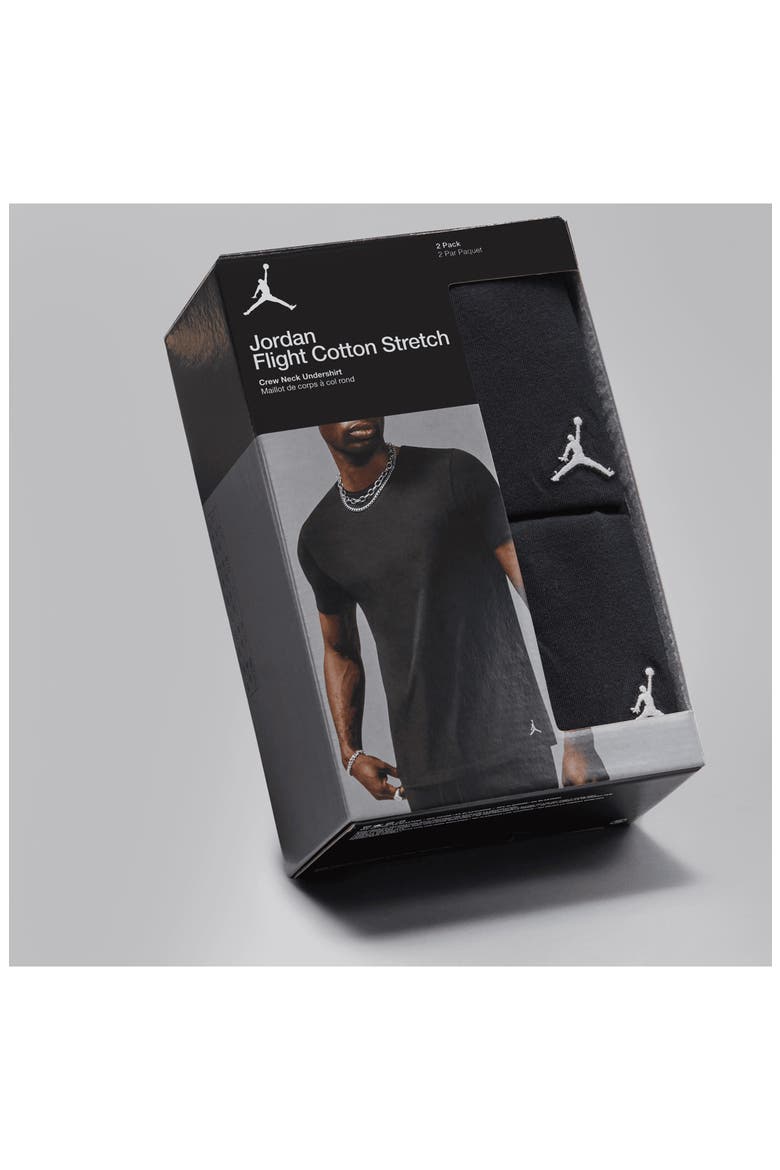 Flight 2-Pack Base Layer T-Shirts, Alternate, color, BLACK