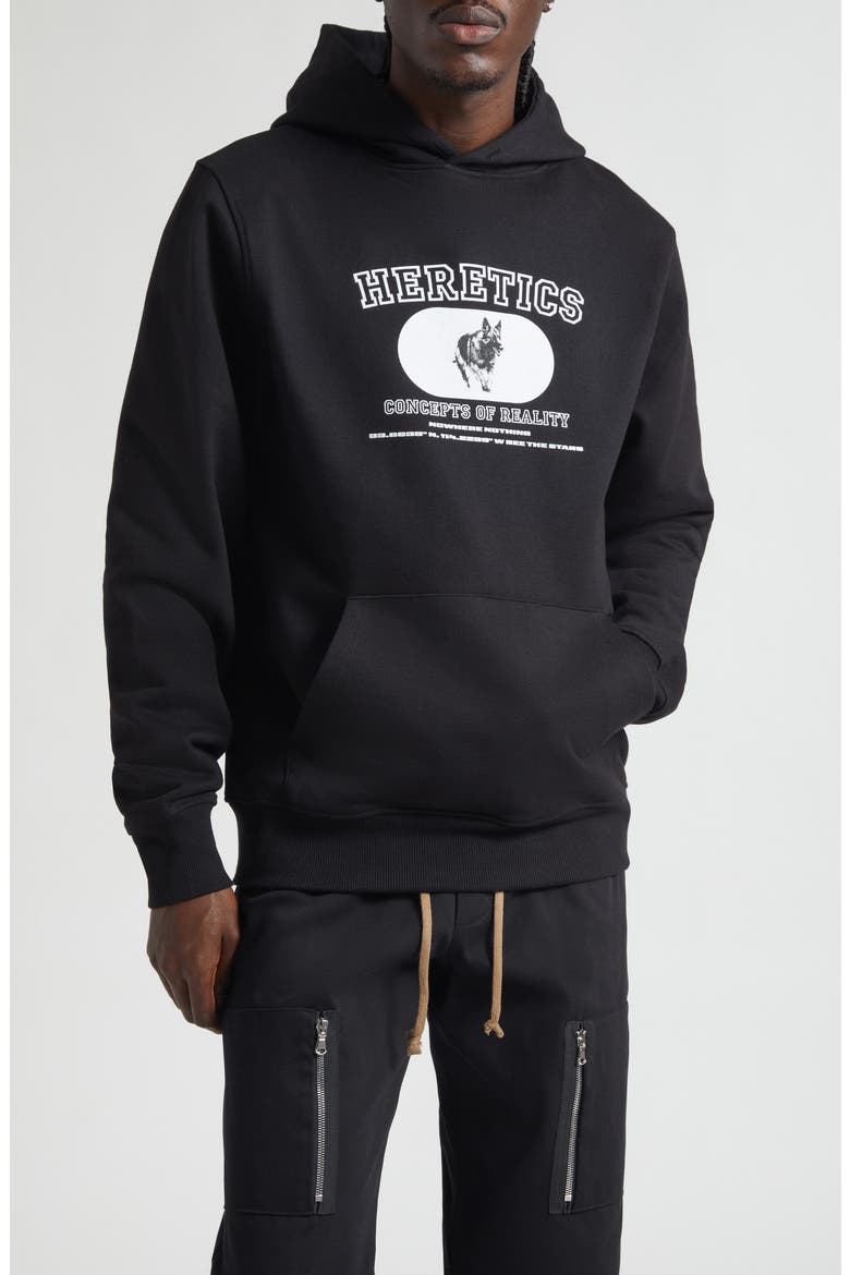 Concepts Organic Cotton Graphic Hoodie, Main, color, BLACK