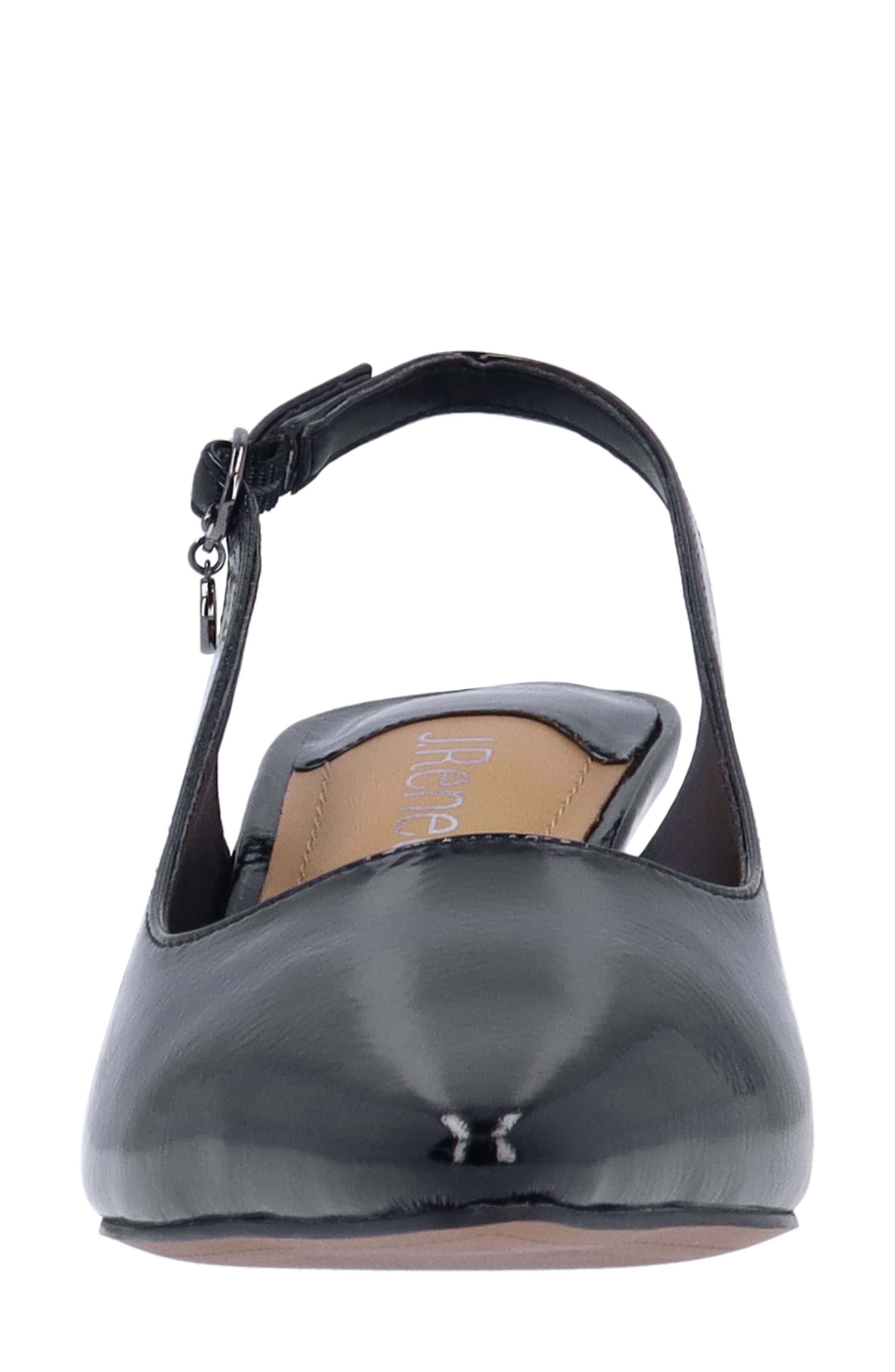 J. Reneé Ferryanne Slingback Pointed Toe Pump, Alternate, color, Black